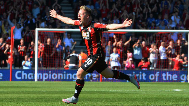O gola&ccedil;o de Matt Ritchie, do Bournemouth, &eacute; desses para concorrer ao melhor da temporada