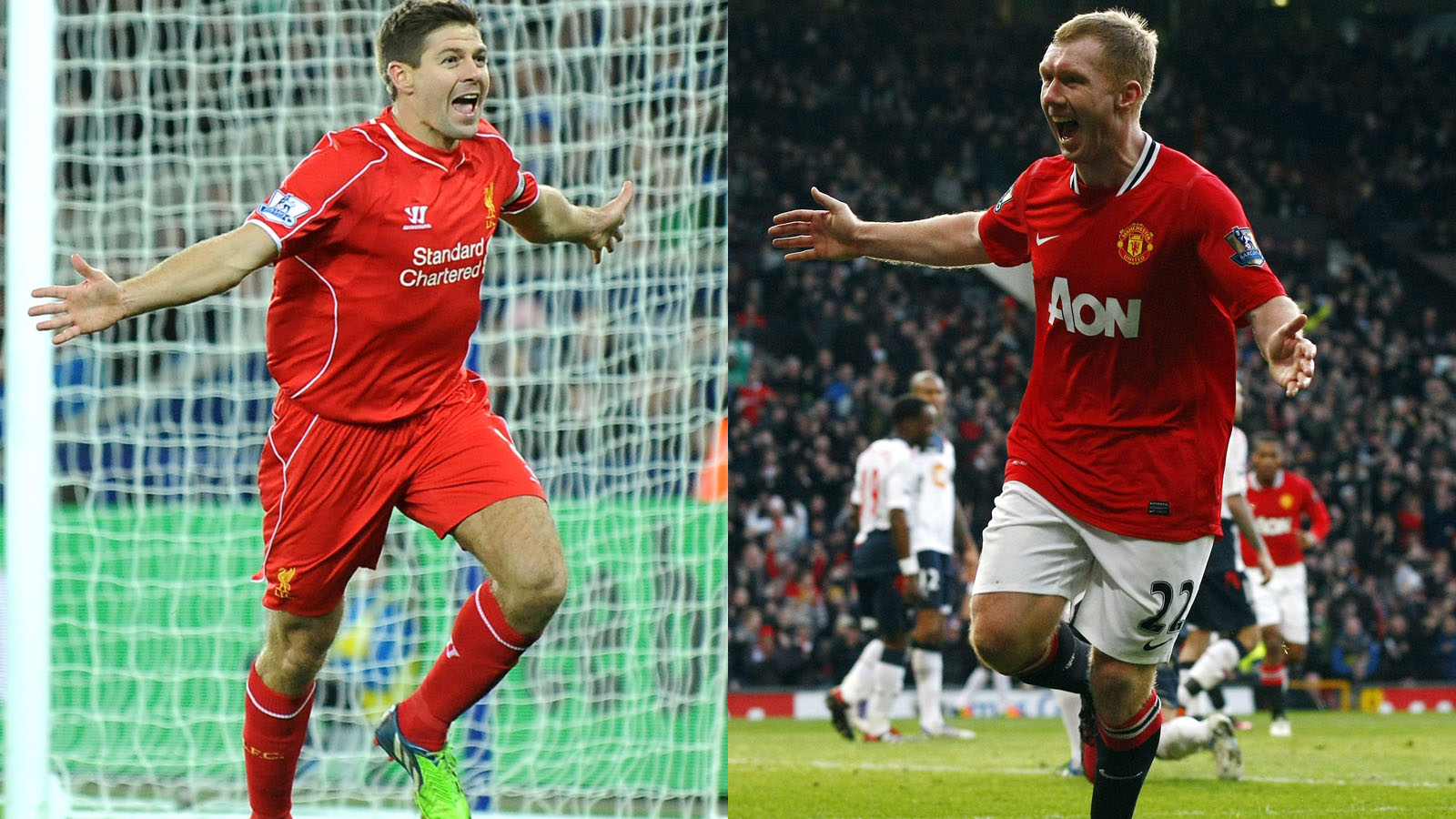 Jogadores da Premier League tiveram que escolher entre Scholes e Gerrard. E voc&ecirc;, qual prefere?