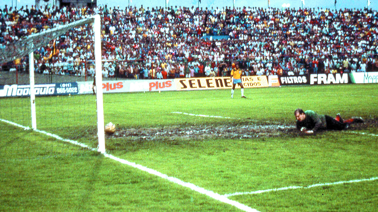 Canind&eacute; lotado para a vit&oacute;ria do Brasil por 3 a 0 sobre o Reino Unido (Foto: AP)