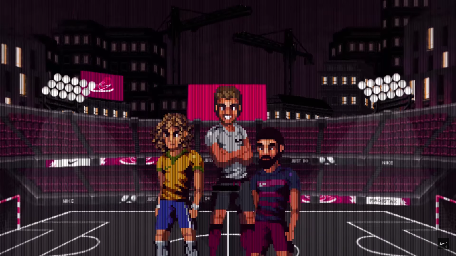 Turan, G&ouml;tze e David Luiz estrelam game 8-bit para lan&ccedil;ar nova linha de chuteiras
