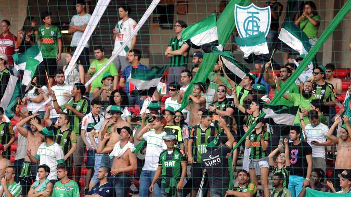 Torcida do Am&eacute;rica fez festa no Horto com empate por 1 a 1 com o Cear&aacute; 