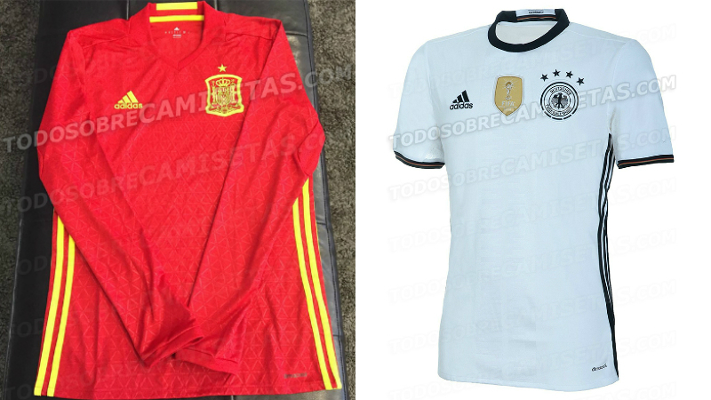 Veja as camisas de Alemanha, Espanha, Su&eacute;cia e Dinamarca para a Euro 2016
