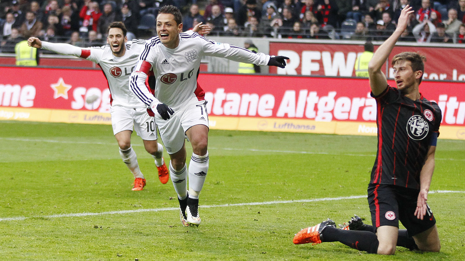 Chicharito Hern&aacute;ndez, do Bayer Leverkusen (Foto: AP)