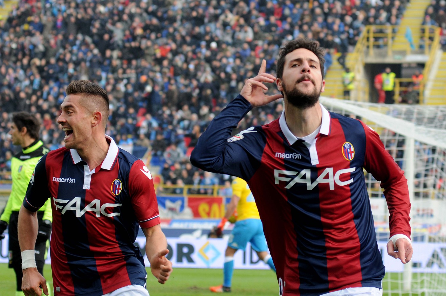 Napoli perdeu sequ&ecirc;ncia invicta em um grande jogo contra o rejuvenescido Bologna