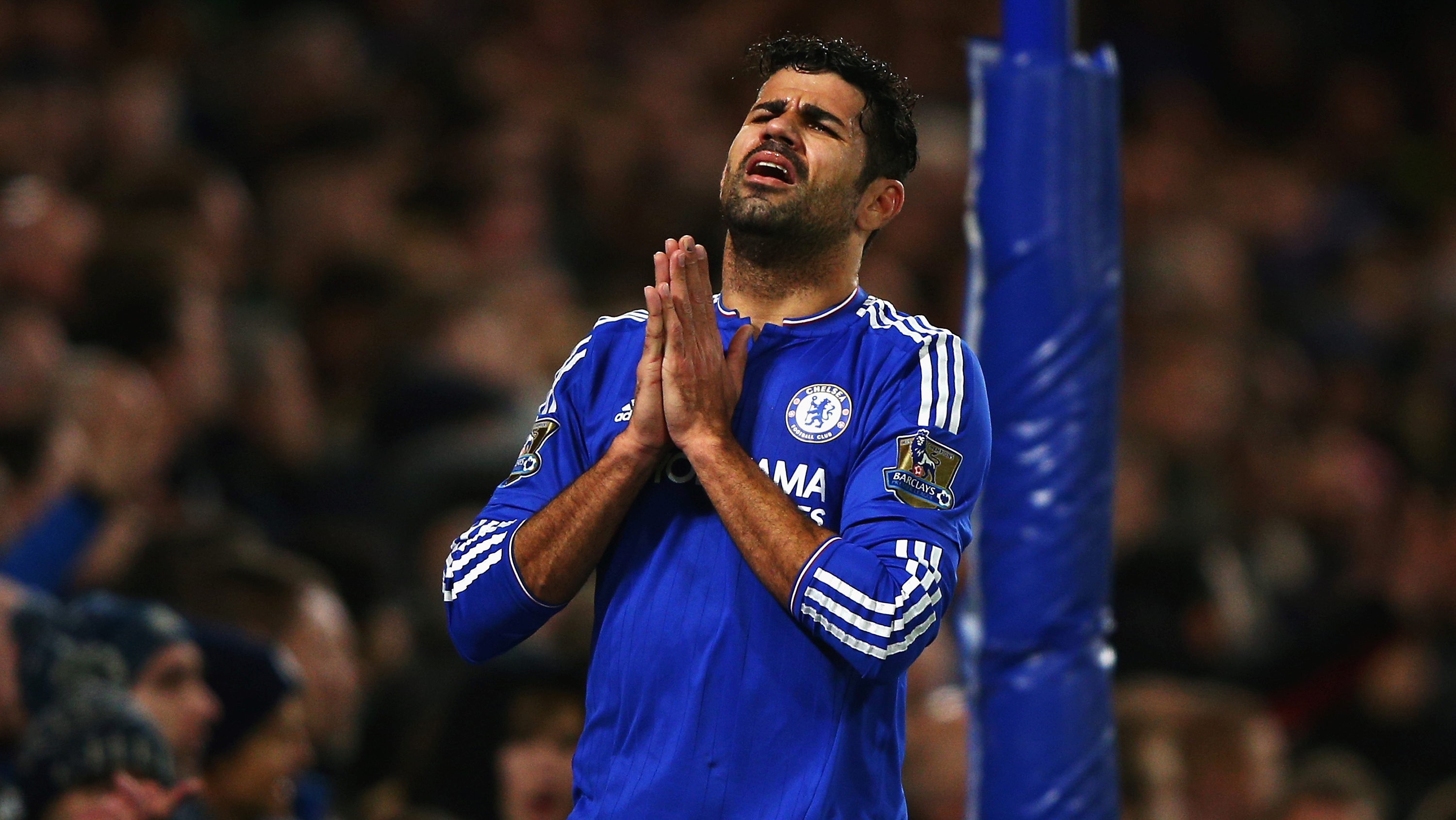 Diego Costa, do Chelsea: ser&aacute; que sem Mourinho o time se recupera? (Foto: Getty Images)