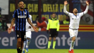 Felipe Melo foi desastroso e colocou tudo a perder na derrota da Inter para a Lazio