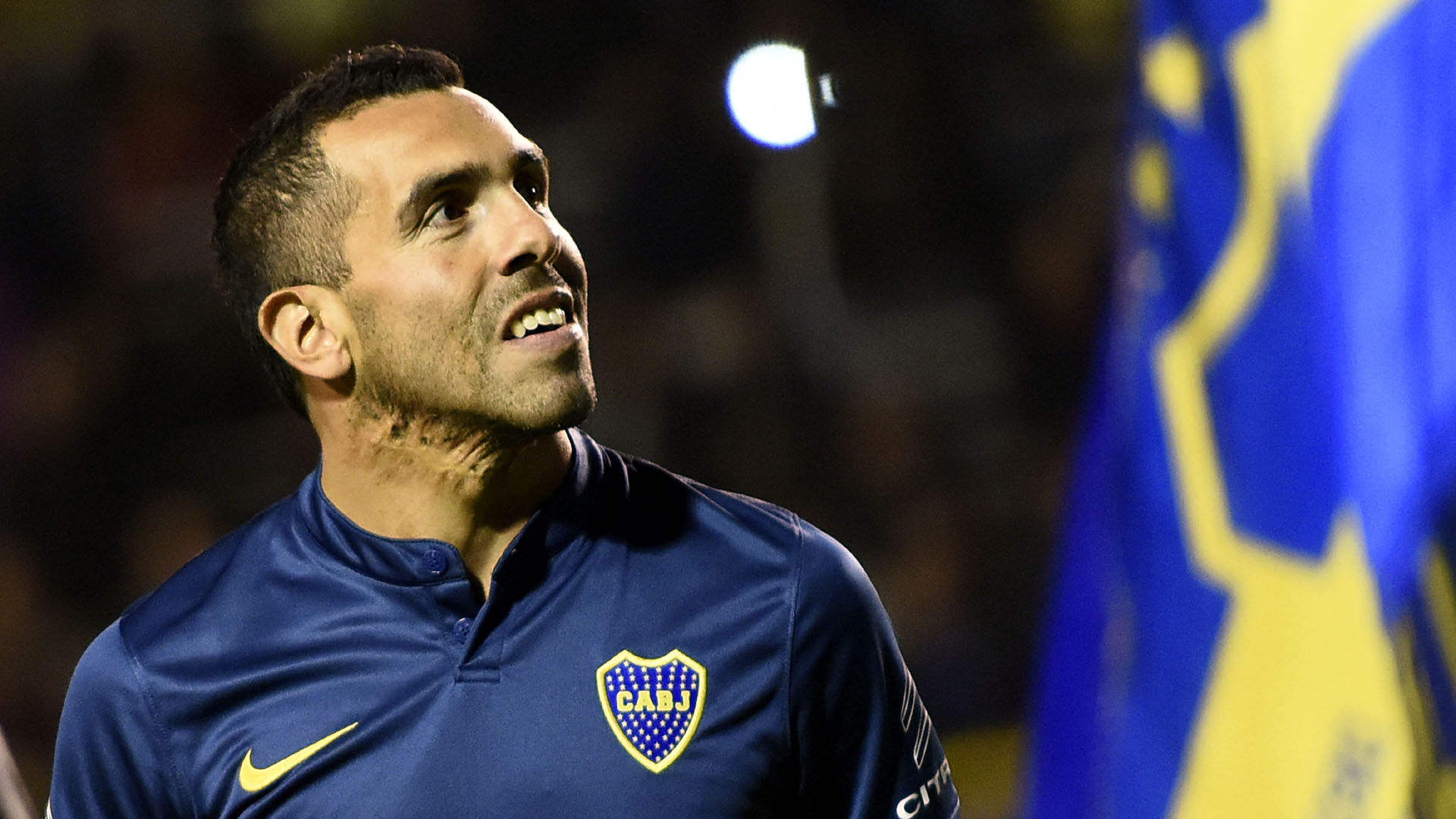 Carlos Tevez, em sua apresenta&ccedil;&atilde;o no Boca Juniors (Photo by Amilcar Orfali/LatinContent/Getty Images)