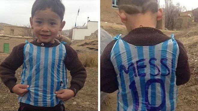 Dois anos depois do encontro com Messi, Murtaza enfrenta a realidade como refugiado em Cabul