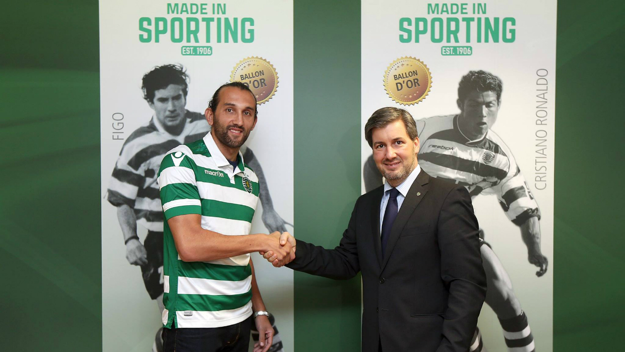 Hern&aacute;n Barcos &eacute; apresentado no Sporting