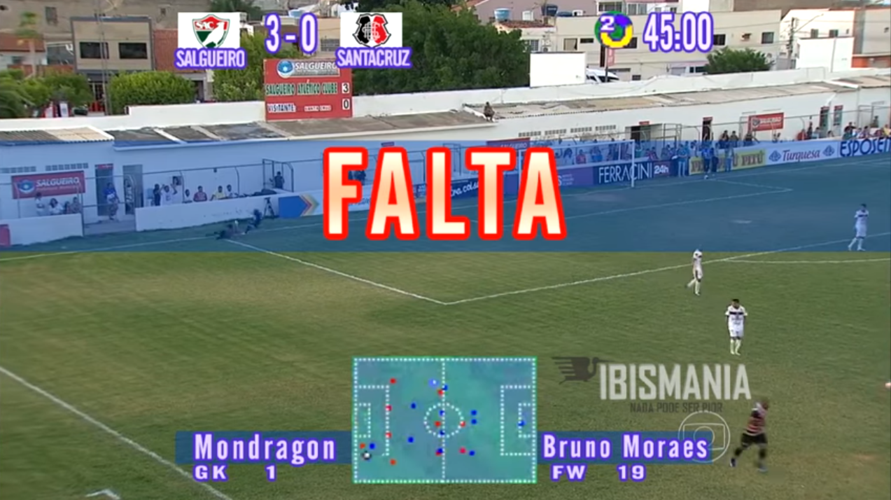 Fizeram uma vers&atilde;o ISS do carrinho de Bruno Moraes no goleiro, e ficou simplesmente genial