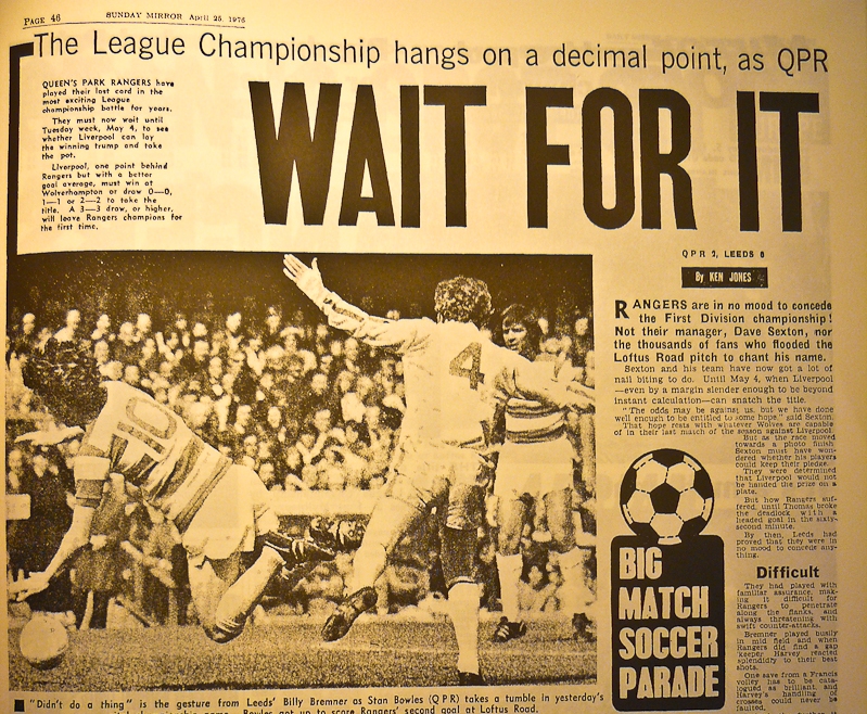 Sunday Mirror - abril de 1976