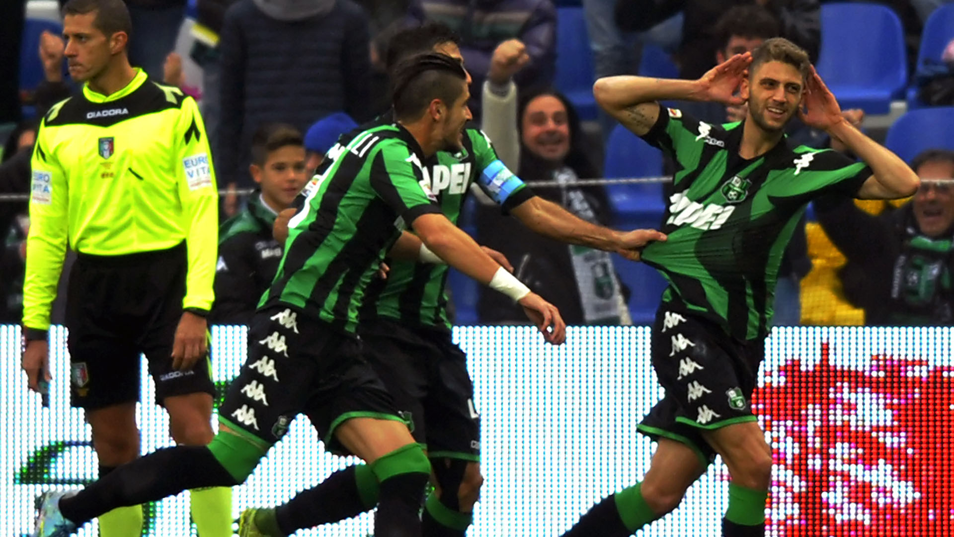 Berardi, do Sassuolo (AP Photo/Marco Vasini)