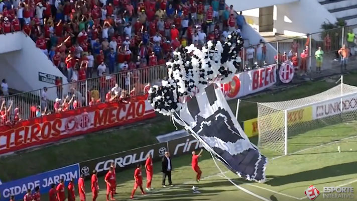[V&iacute;deo] Torcida do Am&eacute;rica-RN n&atilde;o perdoou o bandeir&atilde;o do ABC que voou para o seu lado