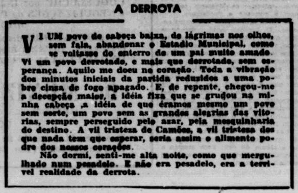 A derrota