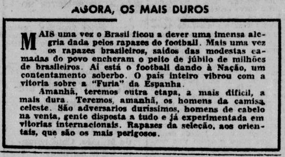 Agora, os mais duros