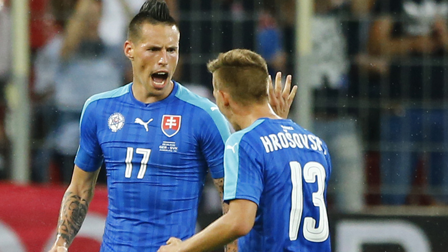 Marek Hamsik, l&iacute;der da Eslov&aacute;quia (Foto: AP)