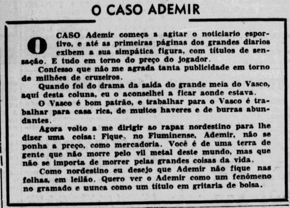 O Caso Ademir