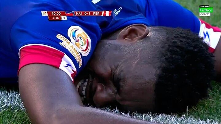 As l&aacute;grimas de Belfort pelo gol perdido escancaram a import&acirc;ncia da Copa Am&eacute;rica ao Haiti