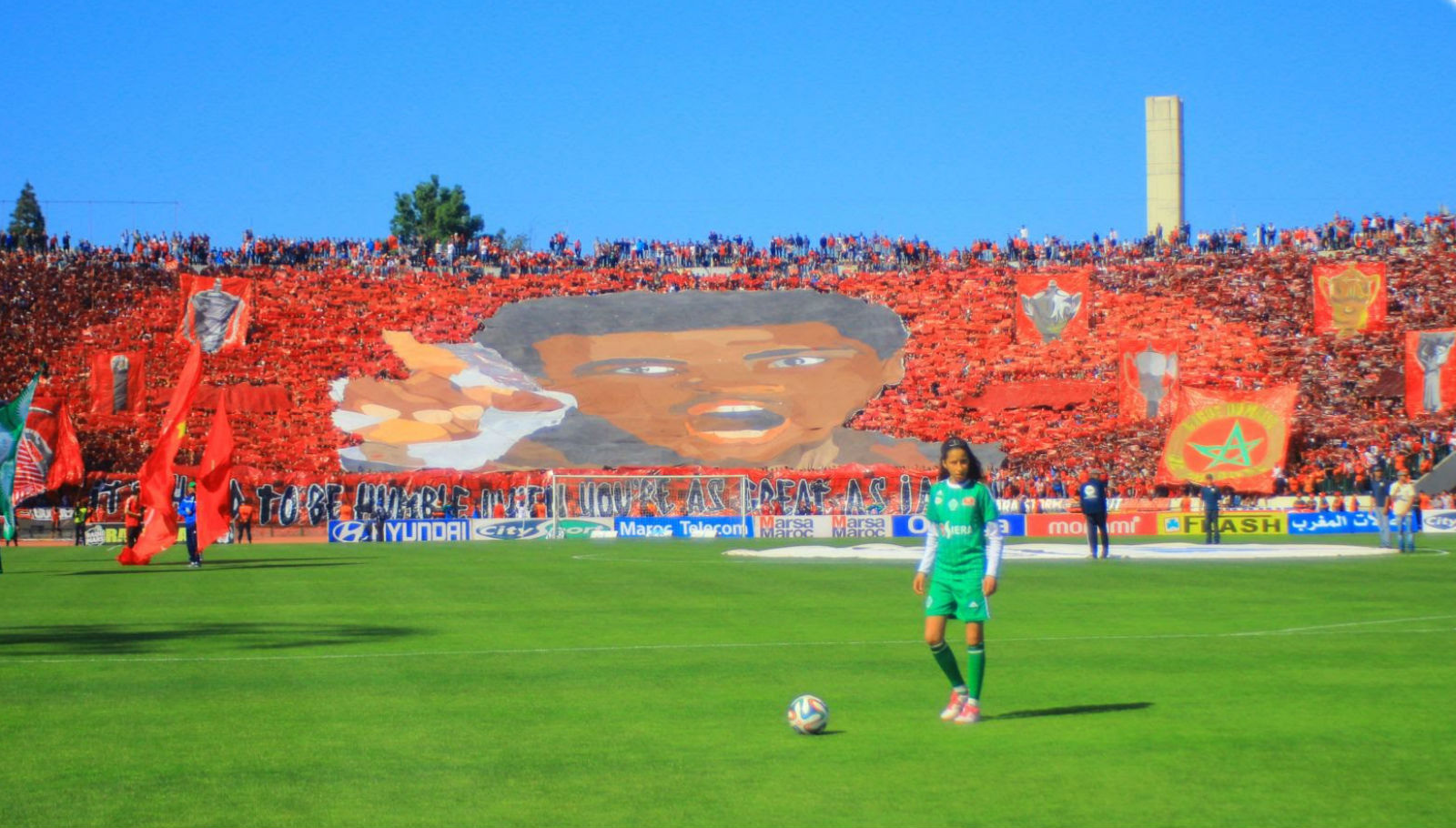 Quando Muhammad Ali virou mosaico de uma das melhores torcidas do futebol