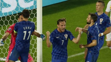 Mesmo sem força máxima, a Croácia virou sobre a Espanha e decolou na Eurocopa