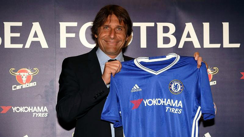 A primeira coletiva de Conte no Chelsea foi um espet&aacute;culo