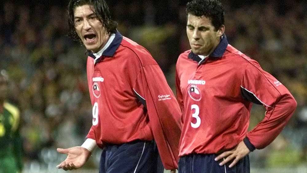 Zamorano e Maldonado (Foto: AP)