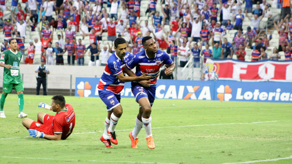 Jogadores do Fortaleza comemoram (Foto: CBF)