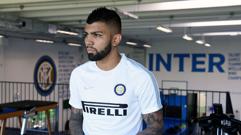 Gabigol j&aacute; chegou marcando este gola&ccedil;o no treino da Internazionale