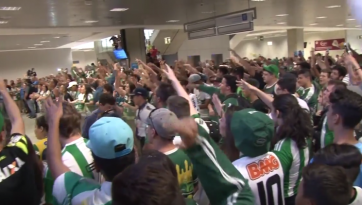 A torcida do Coritiba ofereceu uma calorosa recepção aos heróis na volta da virada em Córdoba