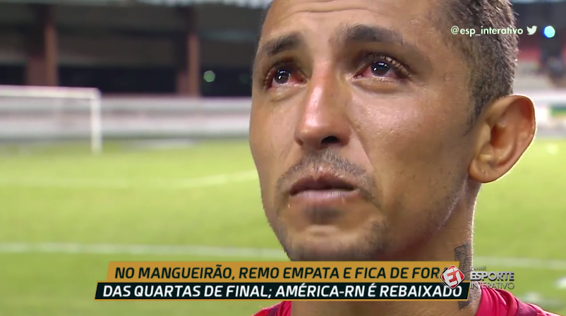 D&aacute; um n&oacute; no peito ver a emo&ccedil;&atilde;o de Thiago Potiguar, como torcedor, pela queda do Am&eacute;rica-RN