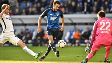 Jarstein fechou o gol do Hertha, mas não pôde evitar a ultrapassagem do Hoffe na tabela