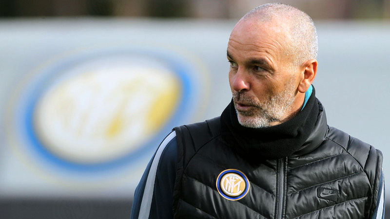 Stefano Pioli na sua apresenta&ccedil;&atilde;o na Internazionale