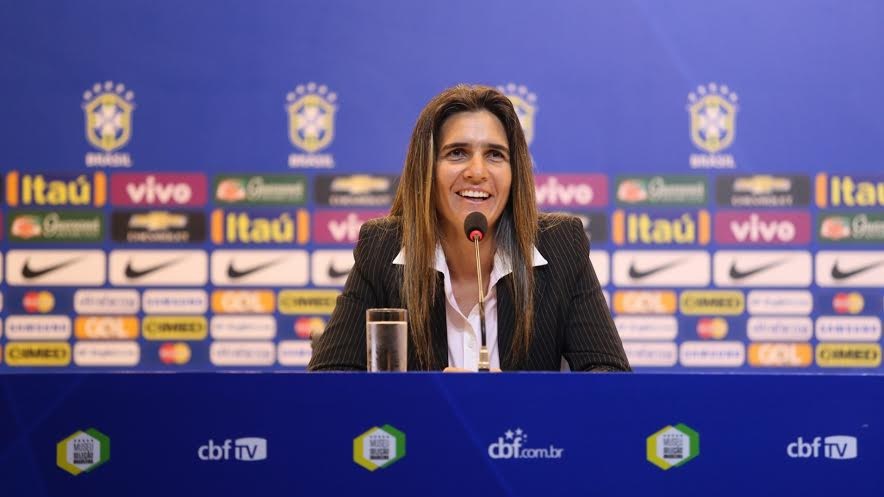 Emily Lima, em sua apresenta&ccedil;&atilde;o: &ldquo;Vou trazer o que h&aacute; de melhor e mais moderno para a CBF&rdquo;