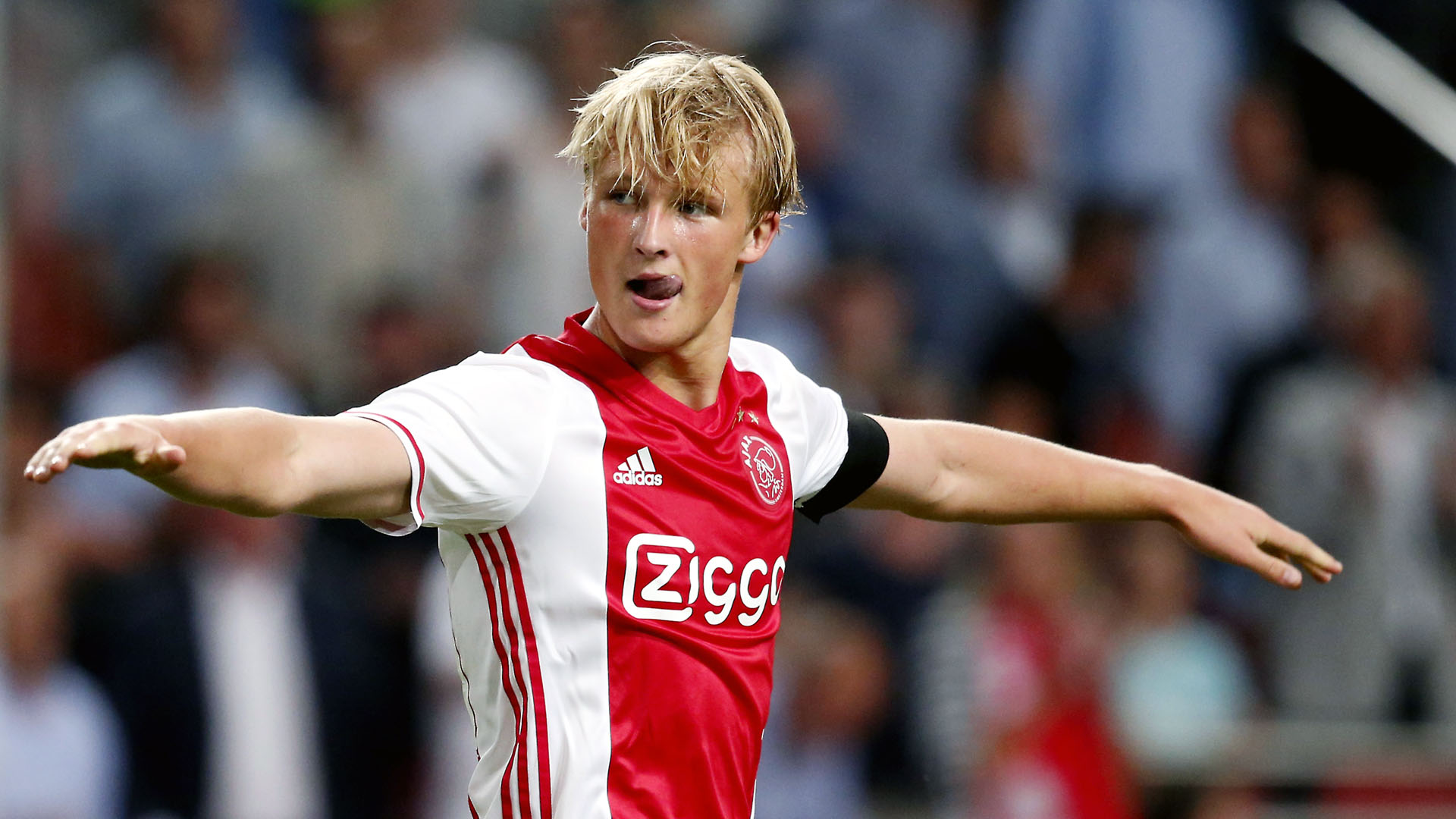 Kasper Dolberg, atacante do Ajax 