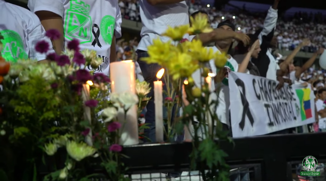 O belo mini-document&aacute;rio feito pela barra do Atl&eacute;tico Nacional sobre o tributo &agrave; Chape