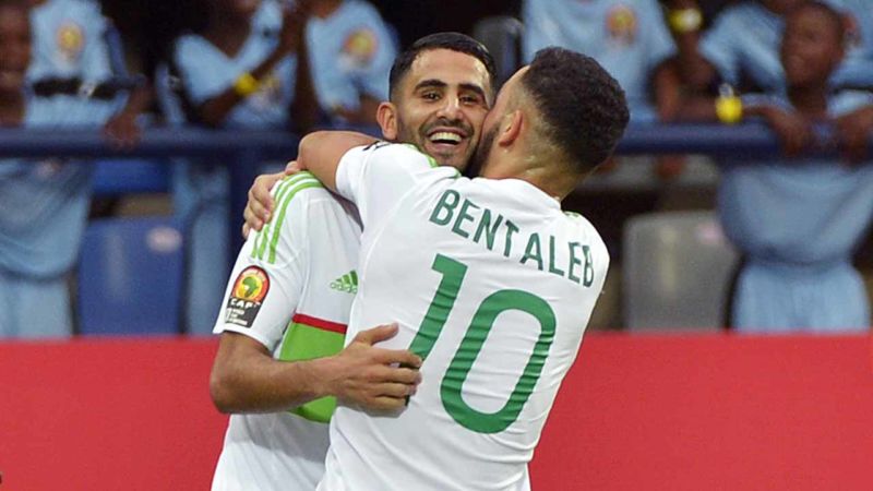 Mahrez j&aacute; desequilibra na CAN e saiu ao resgate para evitar a derrota da Arg&eacute;lia