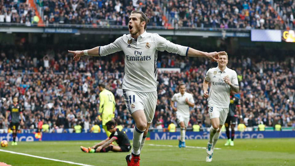 Depois de tr&ecirc;s meses parado, Bale precisou de 12 minutos para voltar a marcar