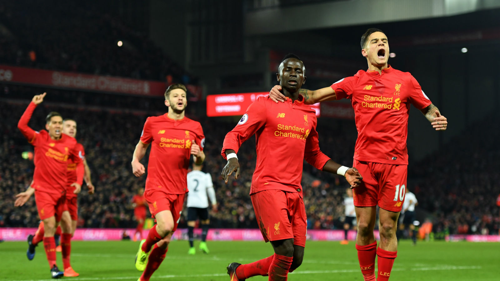 Sadio Man&eacute; incendiou o Liverpool, que saiu da draga com grande vit&oacute;ria sobre o Tottenham