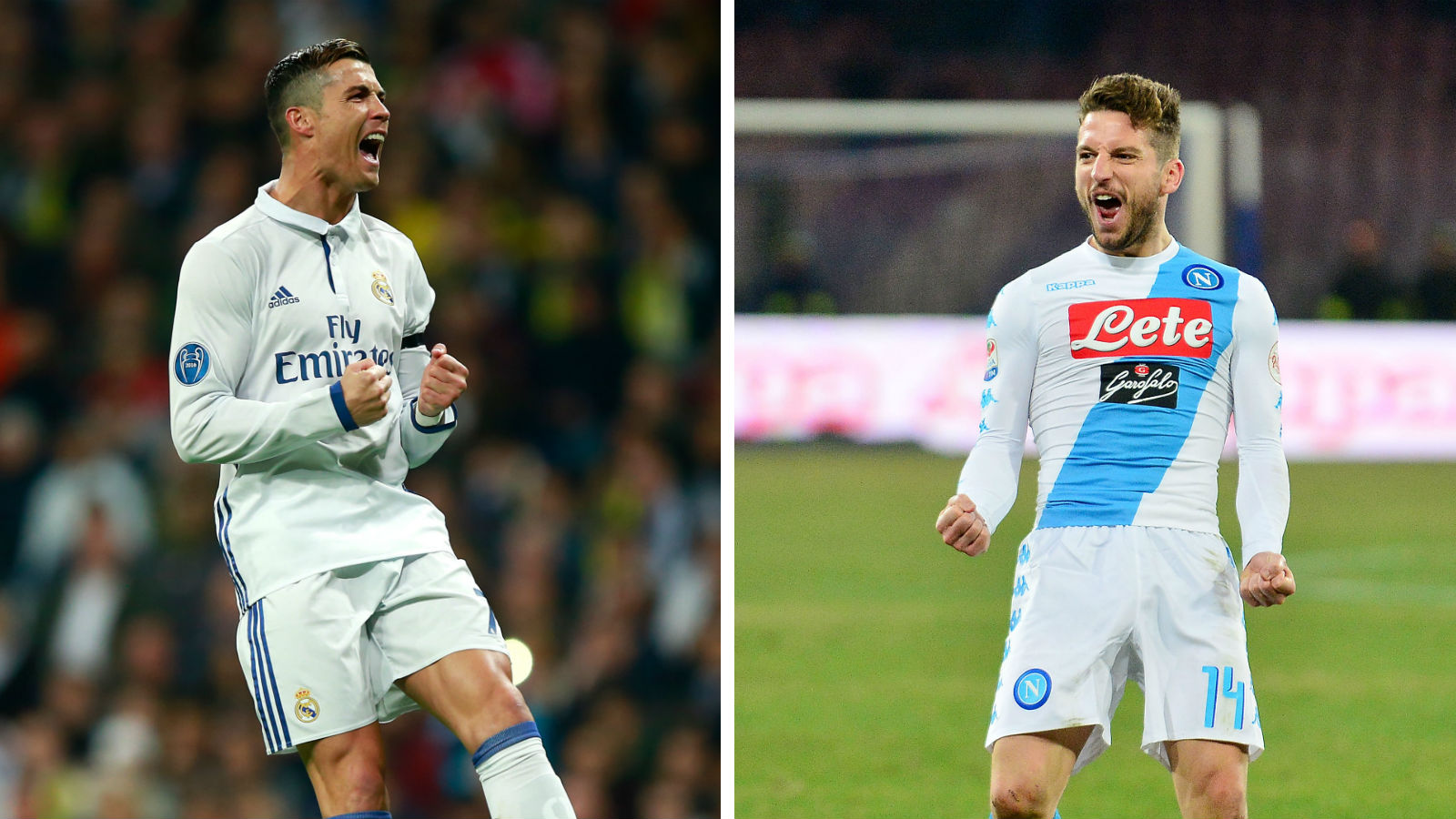 Pelo potencial de suas equipes, Real Madrid e Napoli prometem um duelo com voca&ccedil;&atilde;o ao ataque