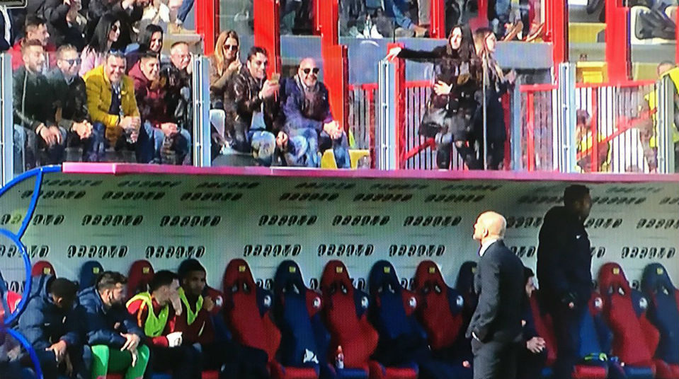 Spalletti resolveu terminar o jogo da Roma encarando um torcedor do Crotone que o xingava