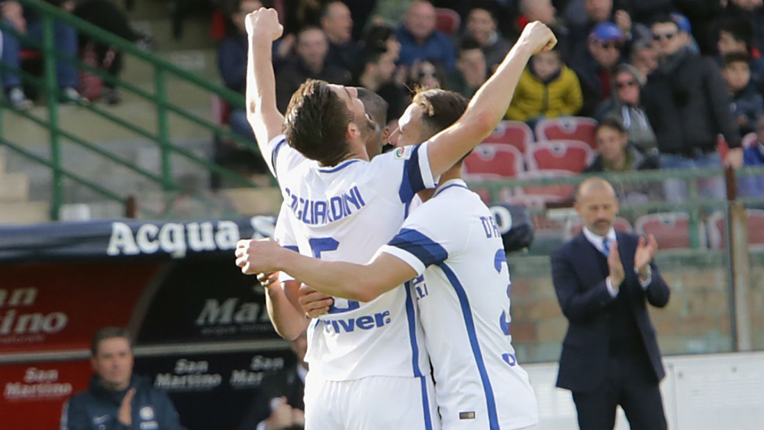 Goleada valeu pelo primeiro gol de Gagliardini, meia promissor da Inter