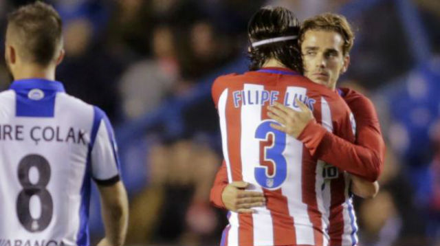 A pintura de Griezmann salvou um ponto ao Atleti, em noite de susto com Torres