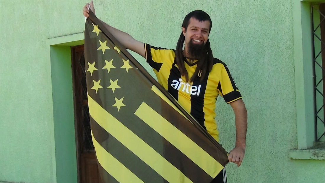 Este &eacute; Jorge Sosa, o fan&aacute;tico pelo Pe&ntilde;arol que idolatra Rog&eacute;rio Ceni