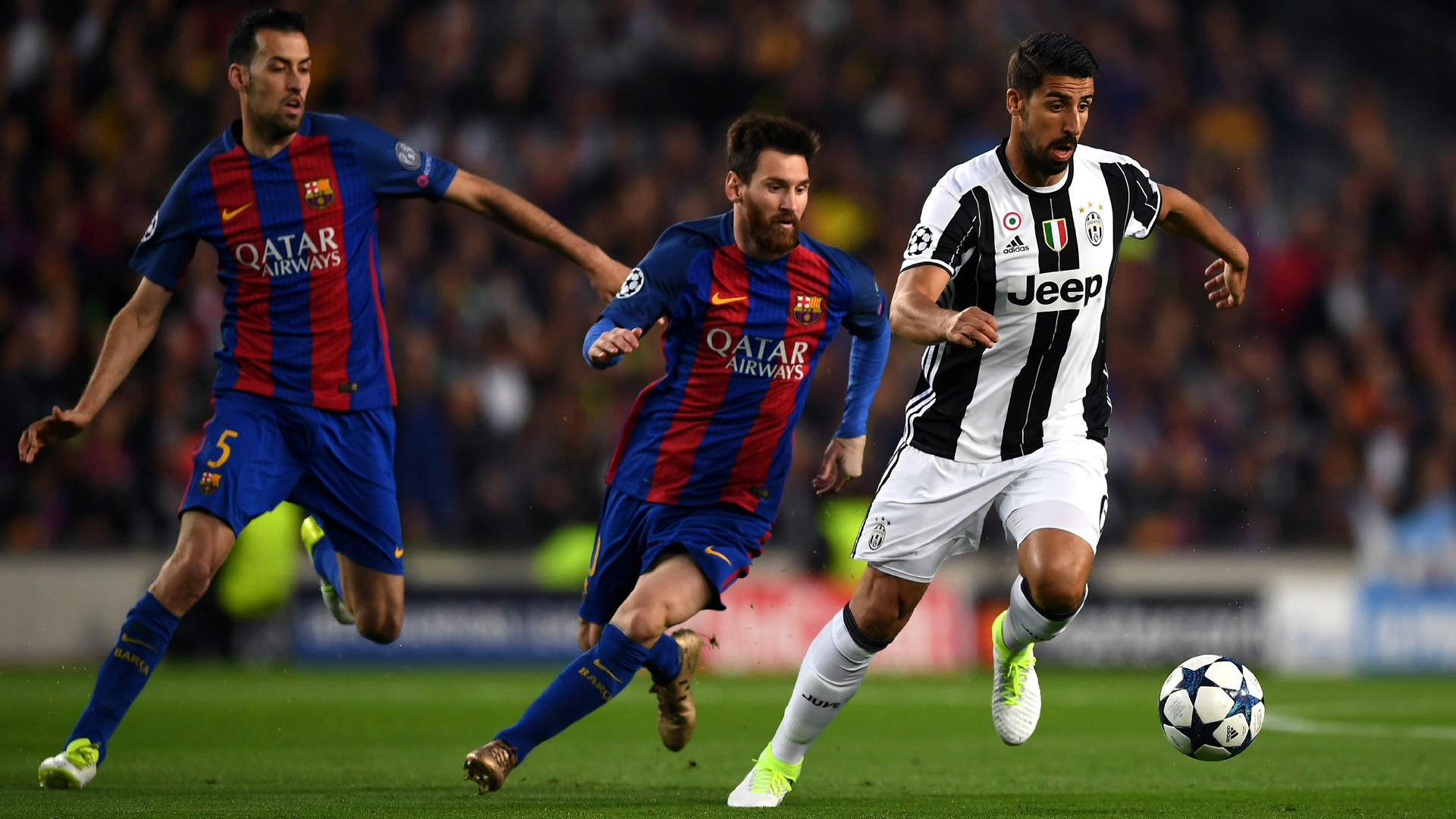 Sami Khedira, da Juventus, contra o Barcelona (Photo by Shaun Botterill/Getty Images)