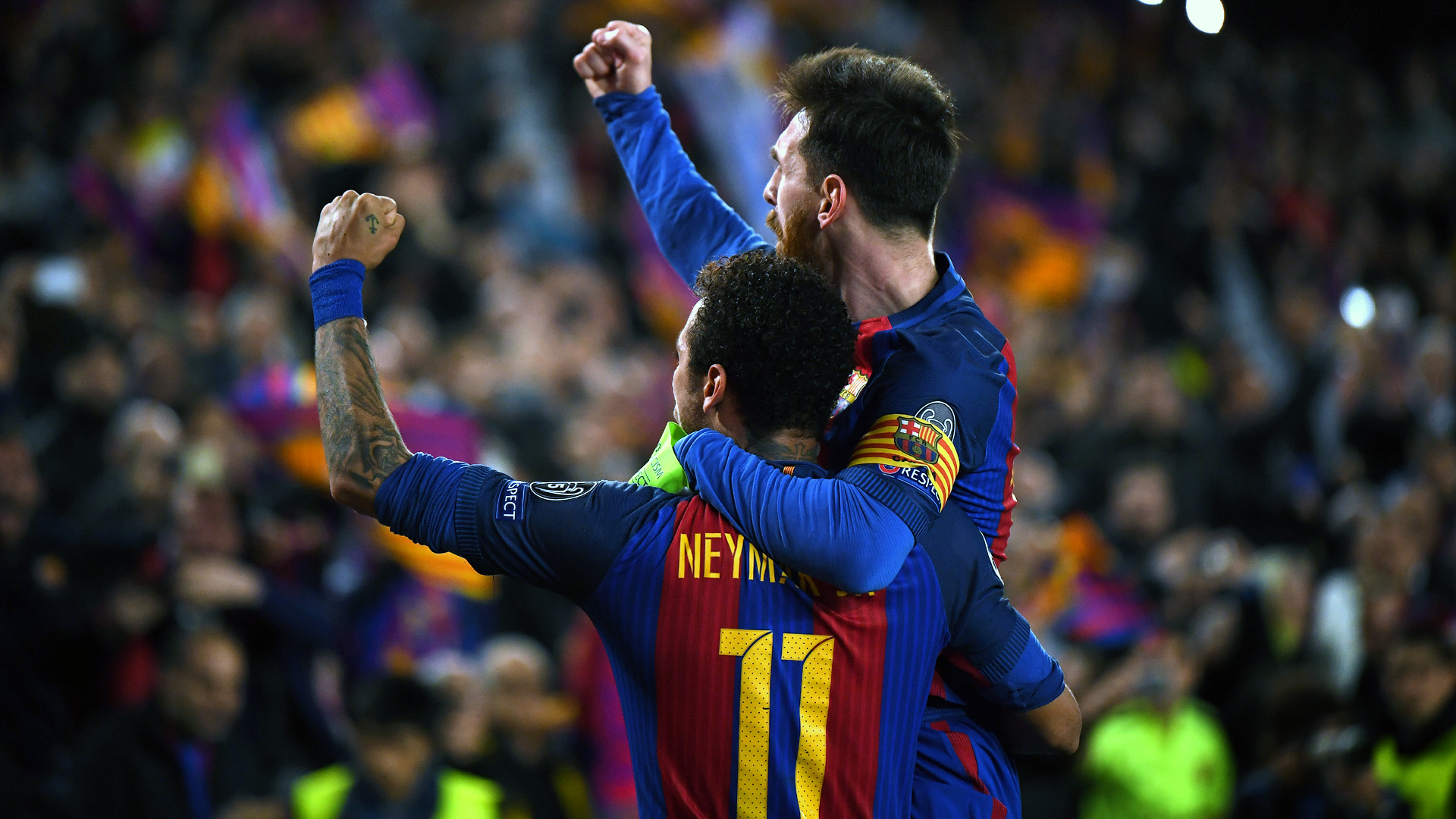 Neymar e Messi, do Barcelona (Photo by Laurence Griffiths/Getty Images)