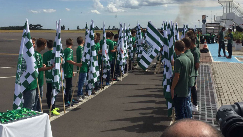 Chapec&oacute; recebeu o Atl&eacute;tico Nacional como verdadeiros amigos para a disputa da Recopa