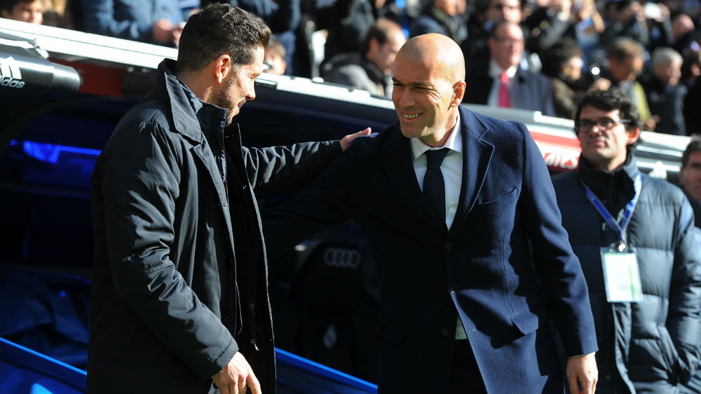 Simeone e Zidane (Foto: Getty Images)