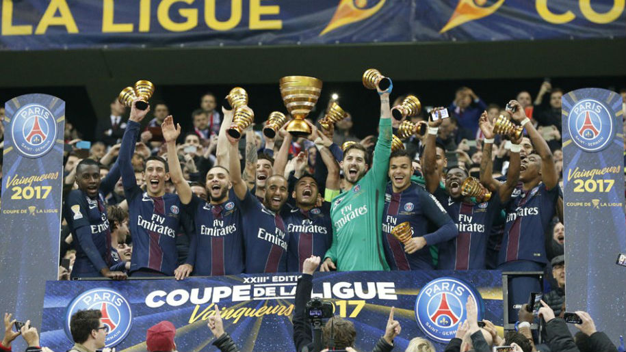 PSG foi letal para aproveitar suas chances, goleou o Monaco e conquistou a Ta&ccedil;a da Liga
