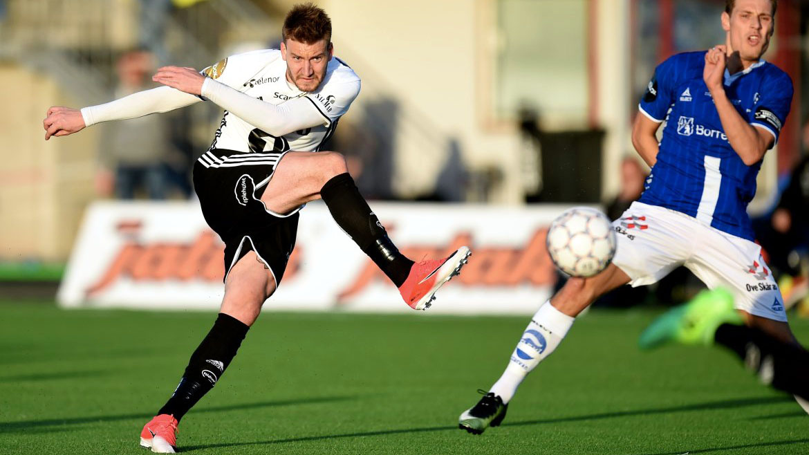 Lord Bendtner segue muito bem: gola&ccedil;o na vit&oacute;ria do Rosenborg, l&iacute;der na Noruega