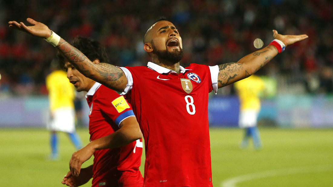 Arturo Vidal, uma das estrelas do Chile (Foto: Getty Images)